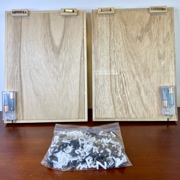 LED Wood Frame Cafe Letter Boards - Picture 2 of 3